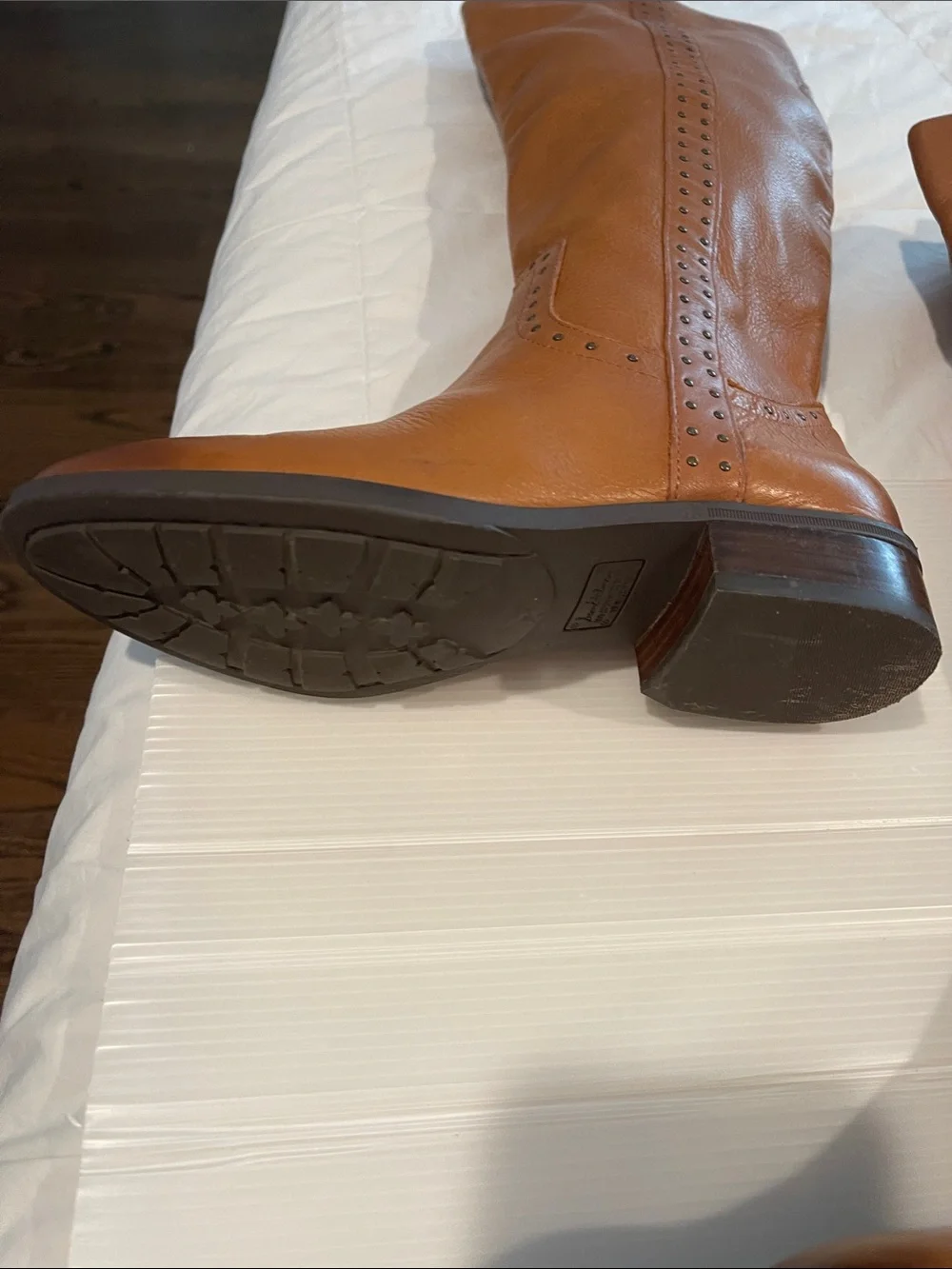 Sam Edelman Tall Leather Over-the-Knee Boots in Cognac